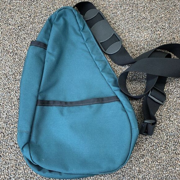 VINTAGE 90S SUTTER'S MILL GREEN Crodd Body BACKPACK USA MADE Book bag - Picture 5 of 13